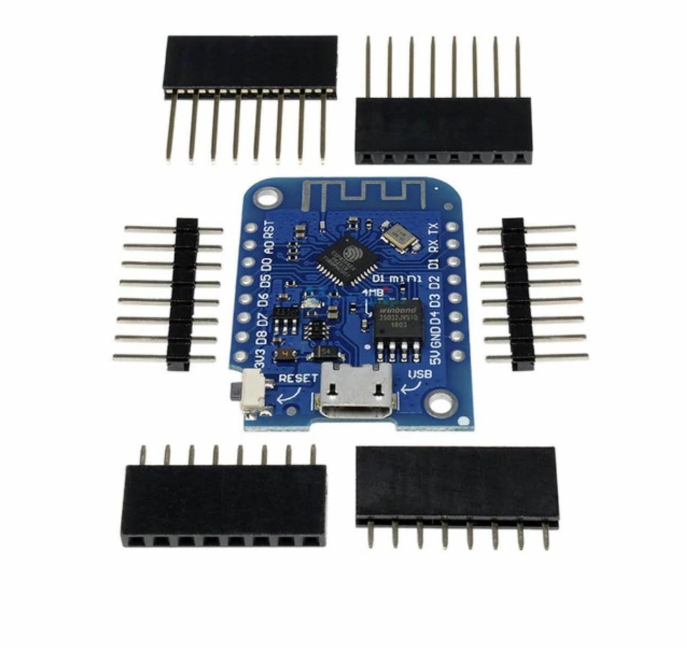 Wemos D1 Mini V3 IOT Board ESP8266 Arduino or Node Mcu Shields in Store-image