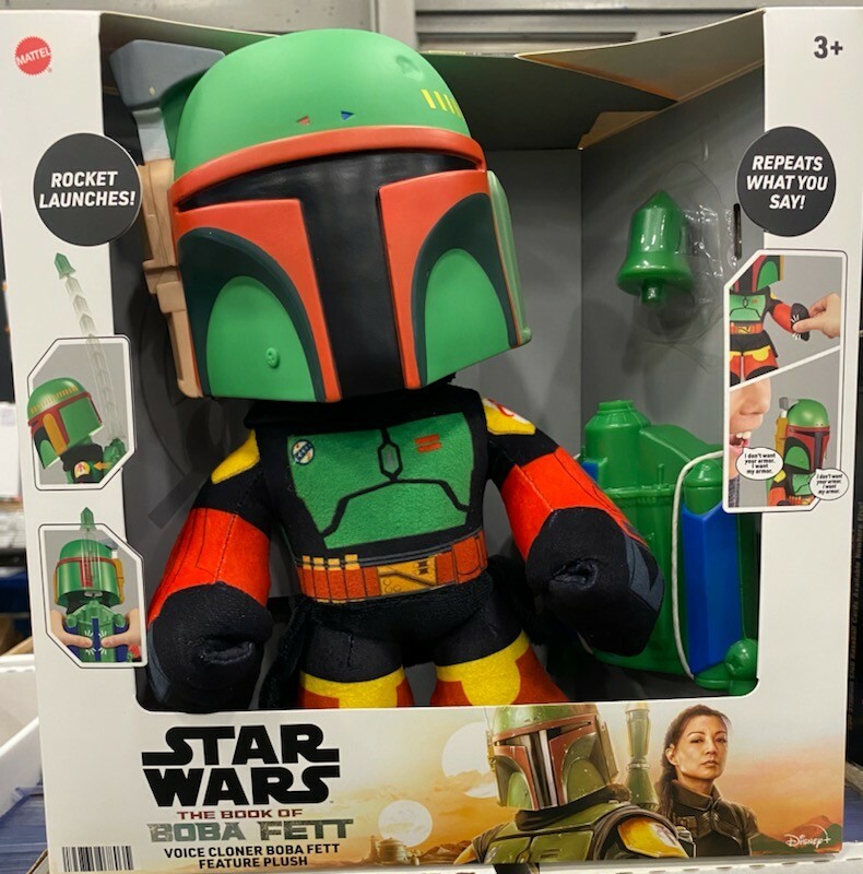 Star Wars Boba Fett Voice Changer Plush Rocket Launcher Toy with Free Shipping-image
