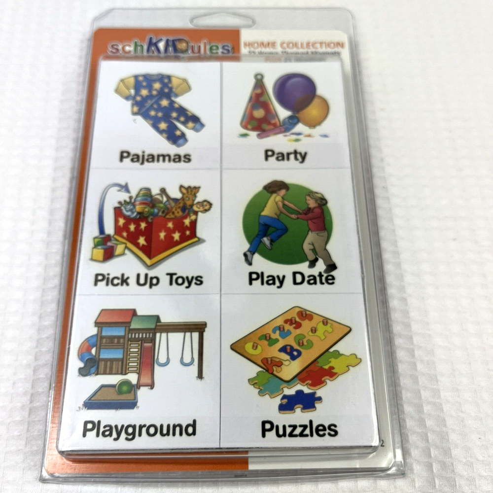 schKIDules Visual Schedules for Kids with 93 Activity Magnets for Home Use-image