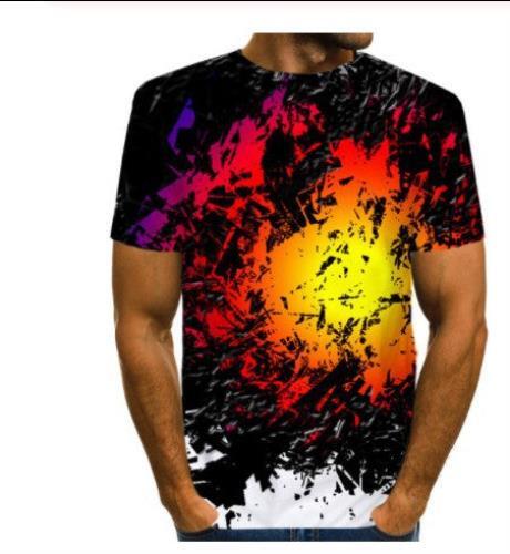 Summer Loose And Breathable Short Sleeves Men Casual T-shirt