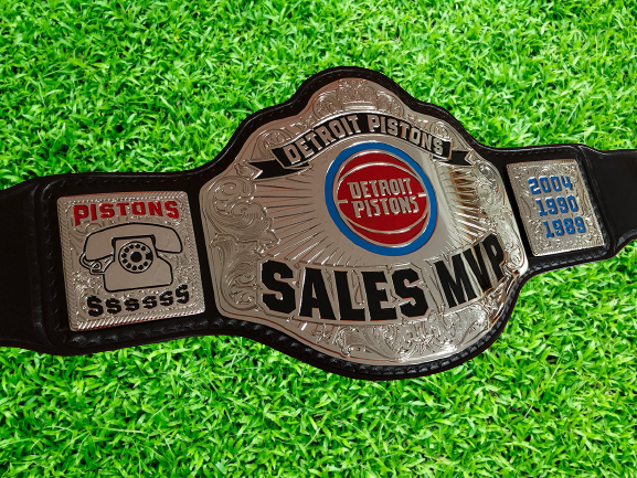 Detroit Pistons championship belt