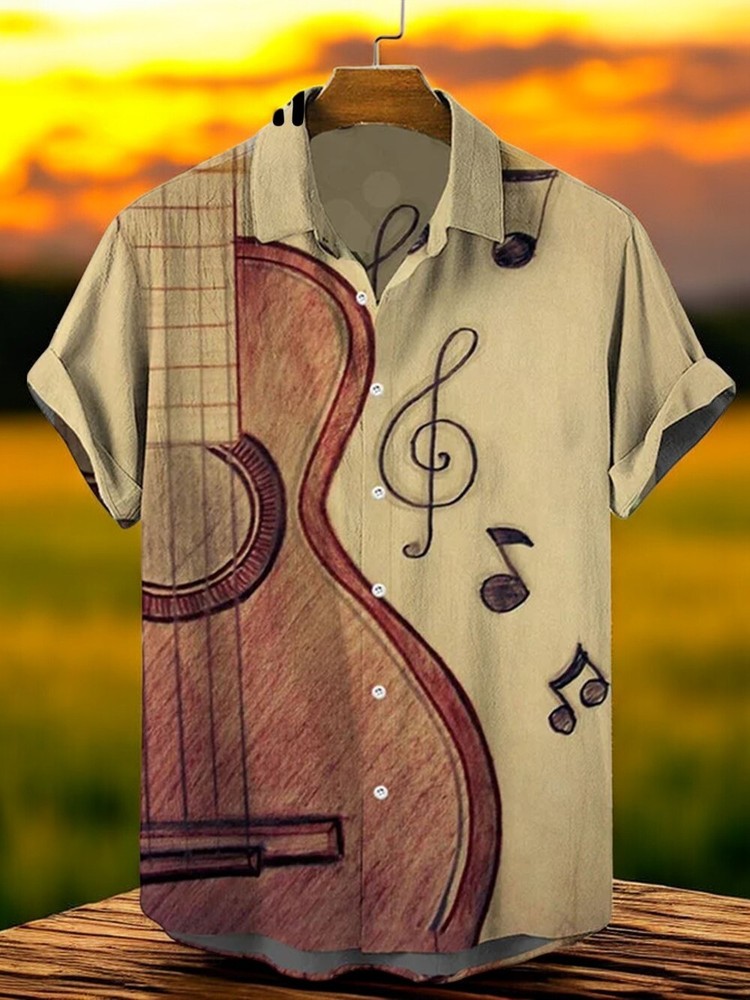Music Elements Fashion Hawaiian Vintage Shirt