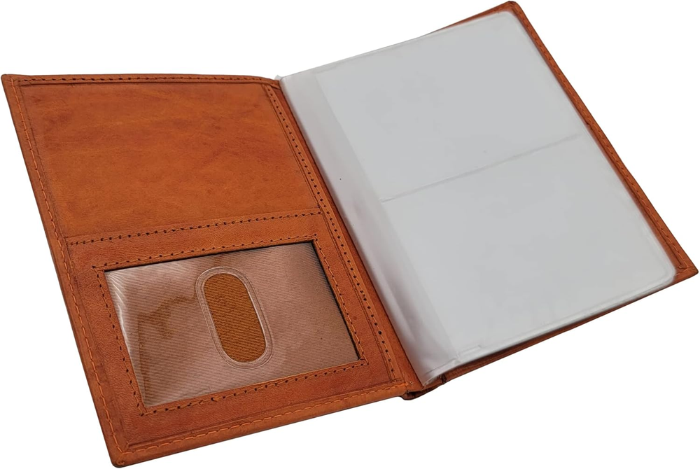RFID Blocking Leather Hipster Wallet in Marmalade Tan for Europe