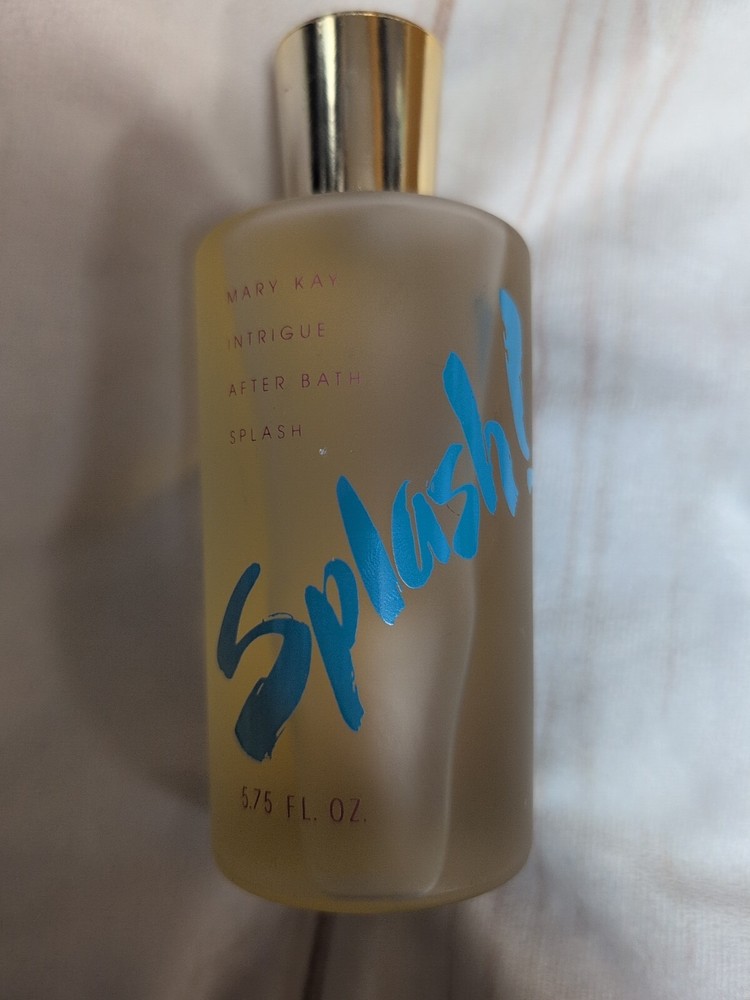 Vintage Mary Kay Intrigue After Bath Splash Cologne 5.75 Oz