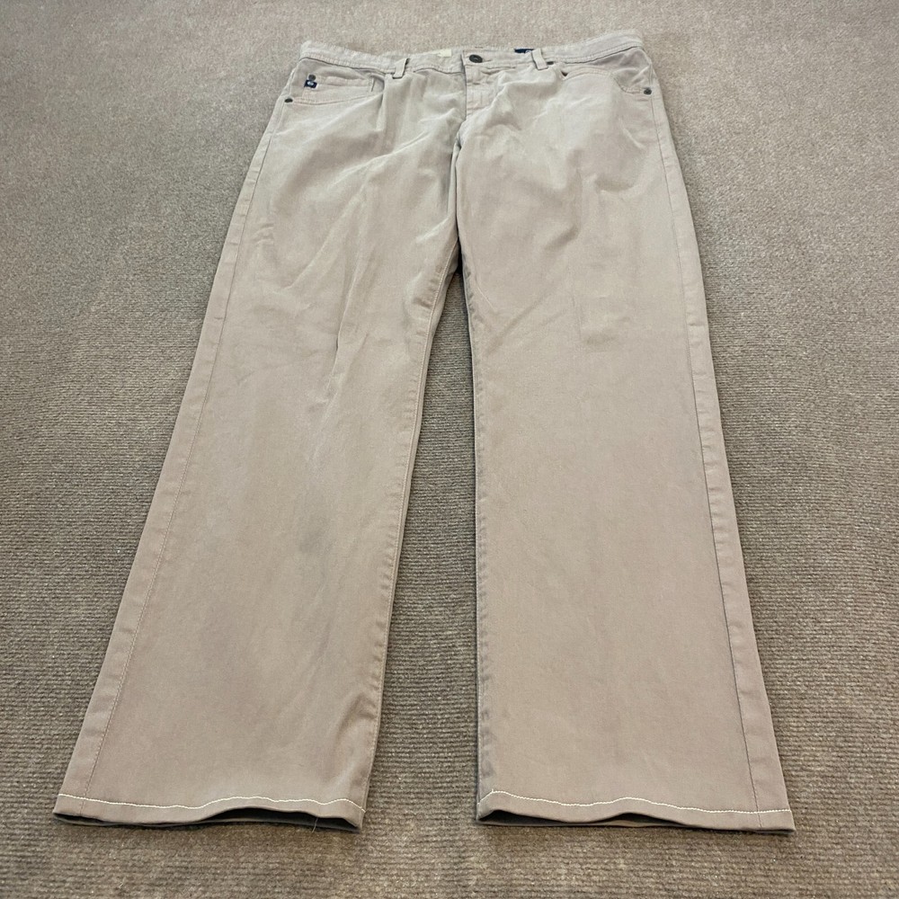 Adriano Goldschmied Mens Beige Stretch Graduate Tailored Leg Pants 36x30