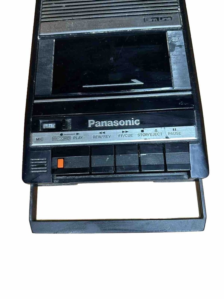 Vintage Panasonic Tape Recorder Tape Player WORKS AC/Battery