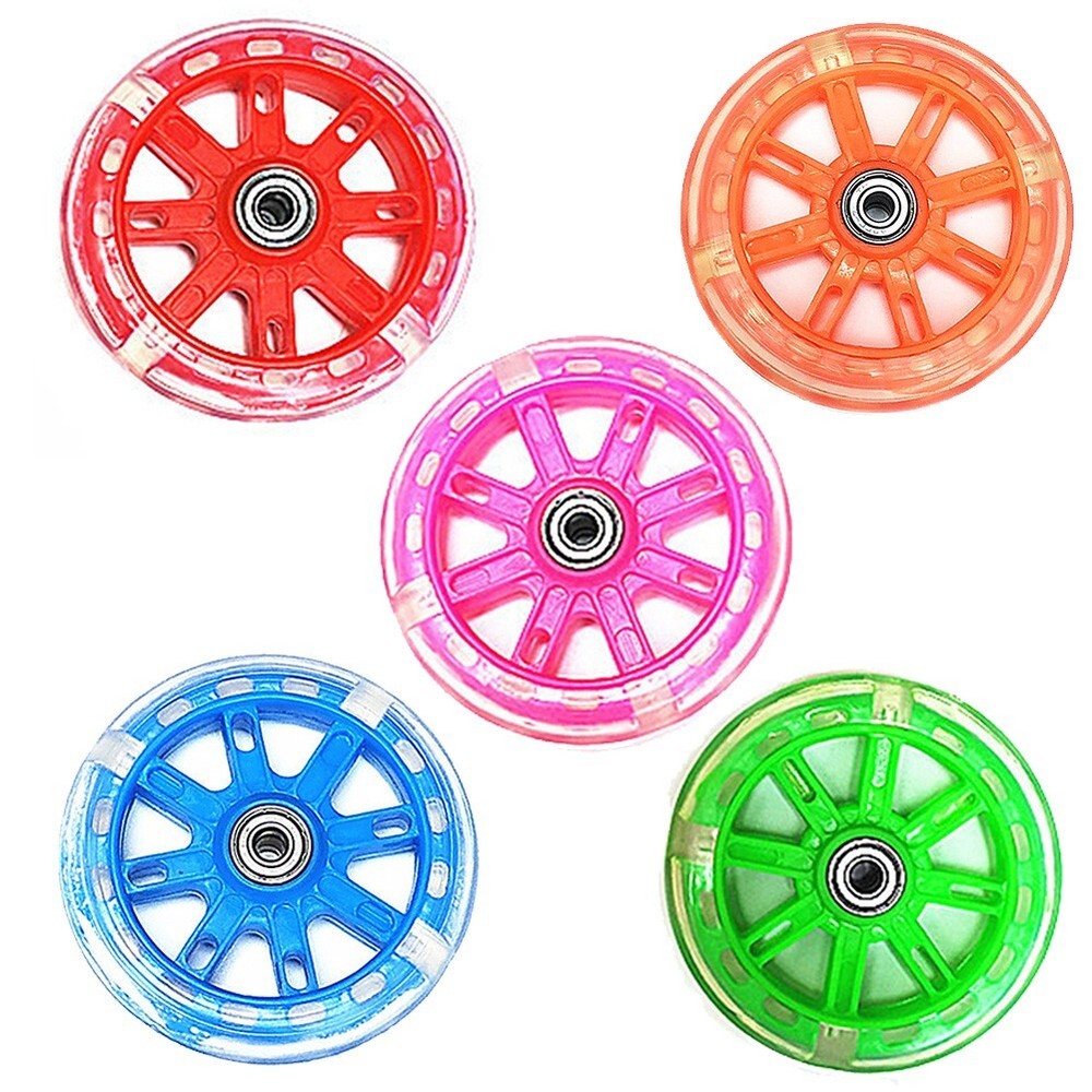 Improve Performance with LED Scooter Wheels 110mm Diameter ABEC 7 Bearings