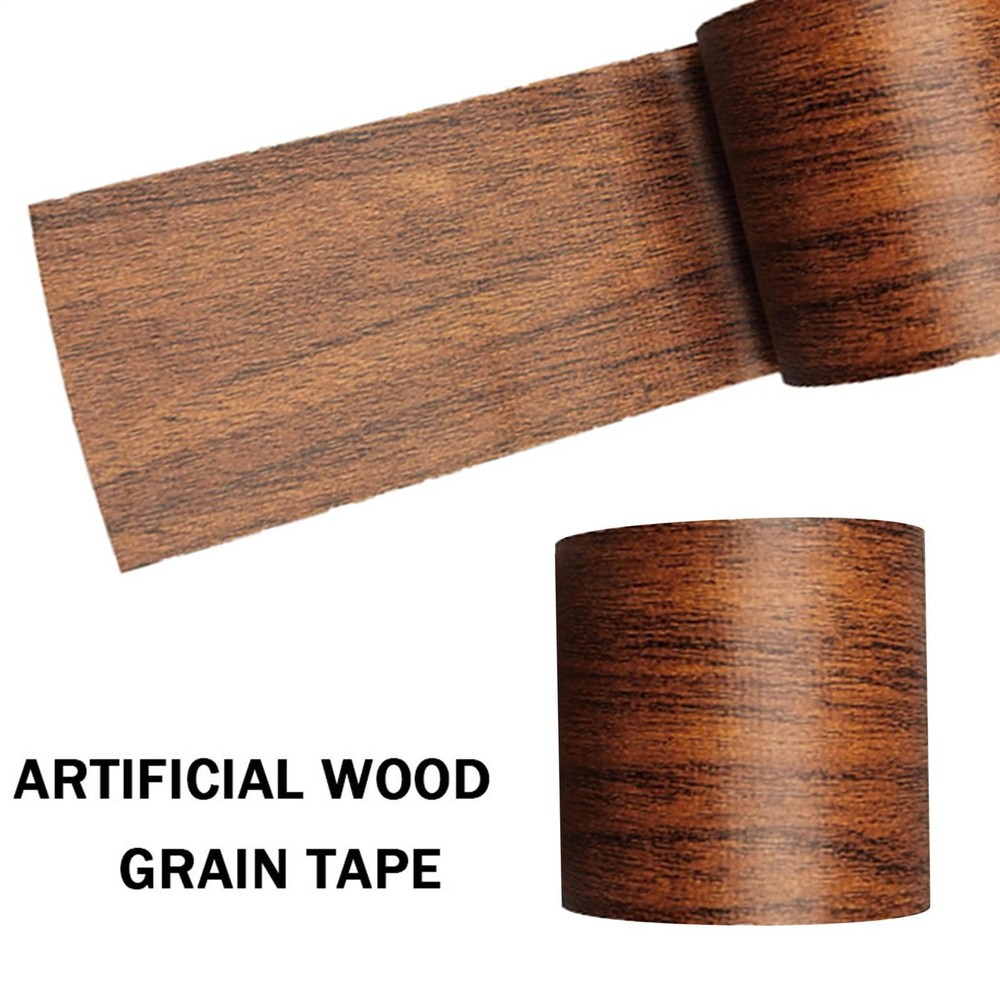 Wood Grain Furniture Repair Tape 5.7x4.57cm - Strong Adhesive Renovation Duct Tape