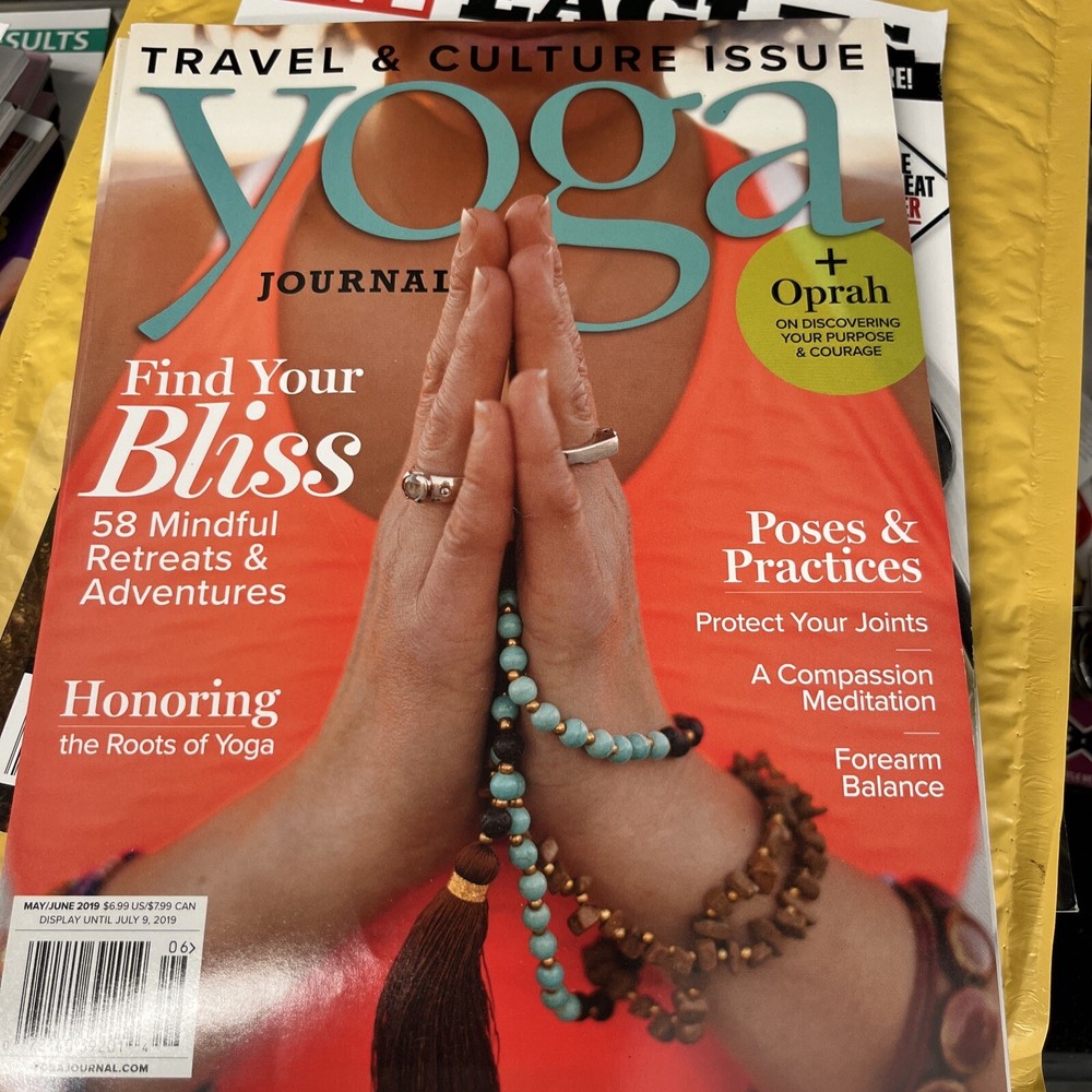 YOGA JOURNAL Magazine May June 2019 Travel Culture Issue Oprah, Find Your Bliss