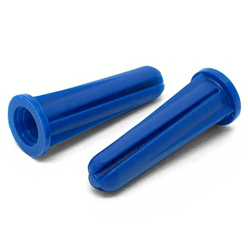 50-Pack Blue Conical Plastic Drywall Anchors #4 #6 #8 x 3/4 Inch