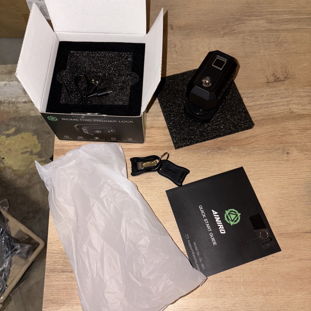 Biometric Trigger Lock for Rifles Pistols Handguns with Fingerprint Access-image