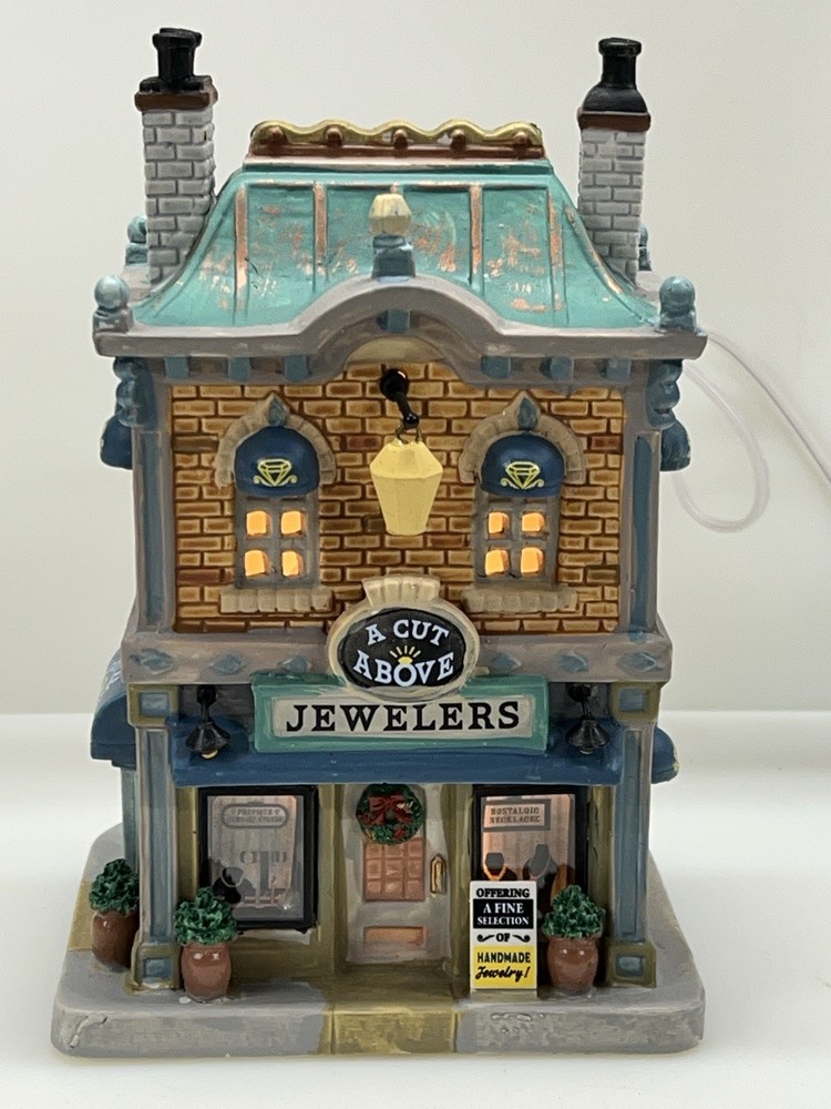 Lemax Retired A Cut Above Jewelers Village Collection 75236 2017
