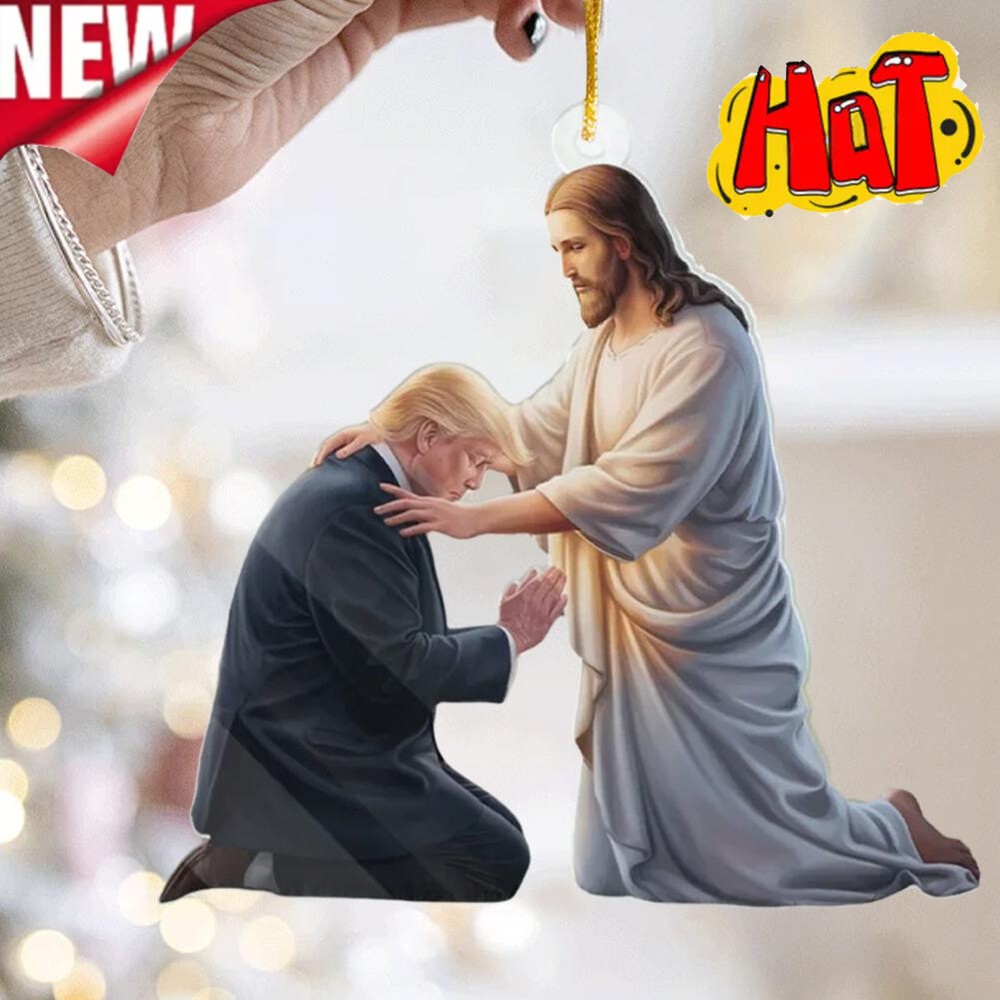 We Live Under God's-Love -US Election Acrylic Pendant for Christmas Decorations]