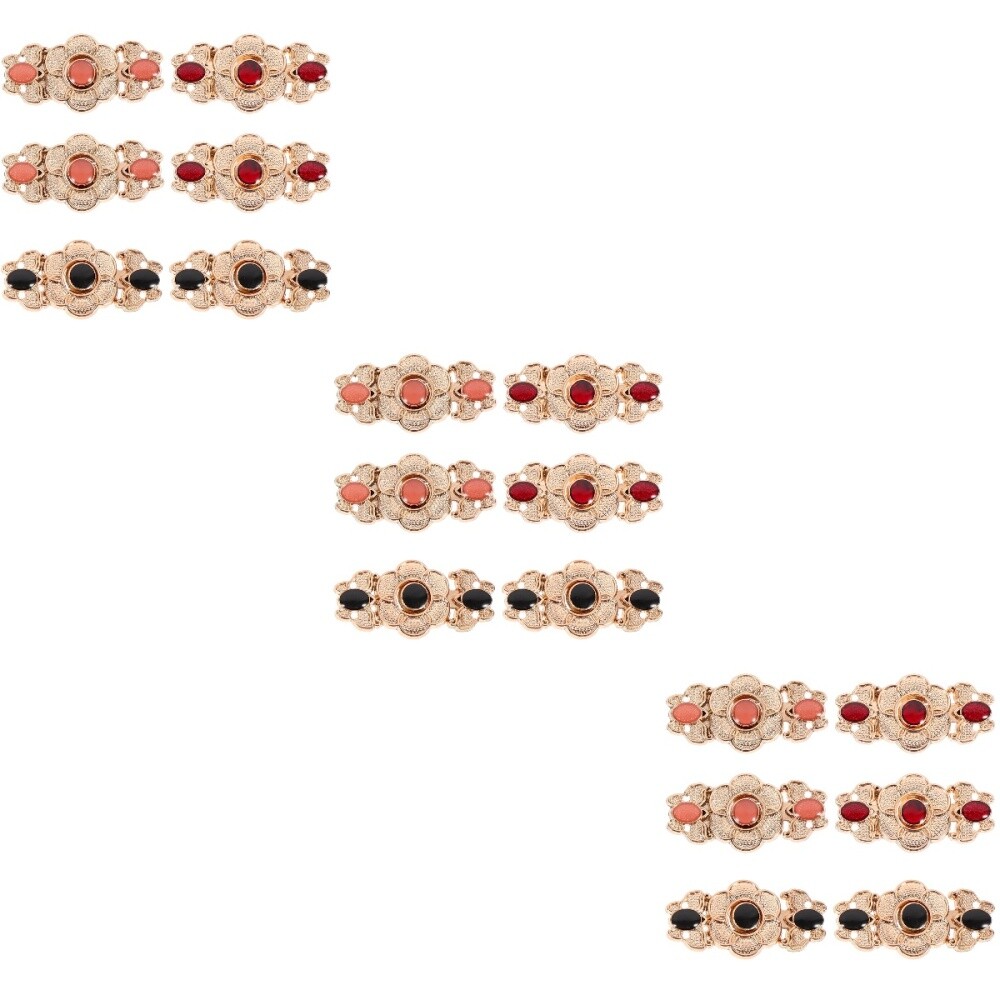 3 Pieces Blazer Tightener Snap Button Cardigan Fastener Cheongsam Buckle