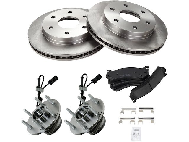 Front Brake Pad and Rotor and Wheel Hub Kit fits Escalade EXT 2002-2006 41BYPK