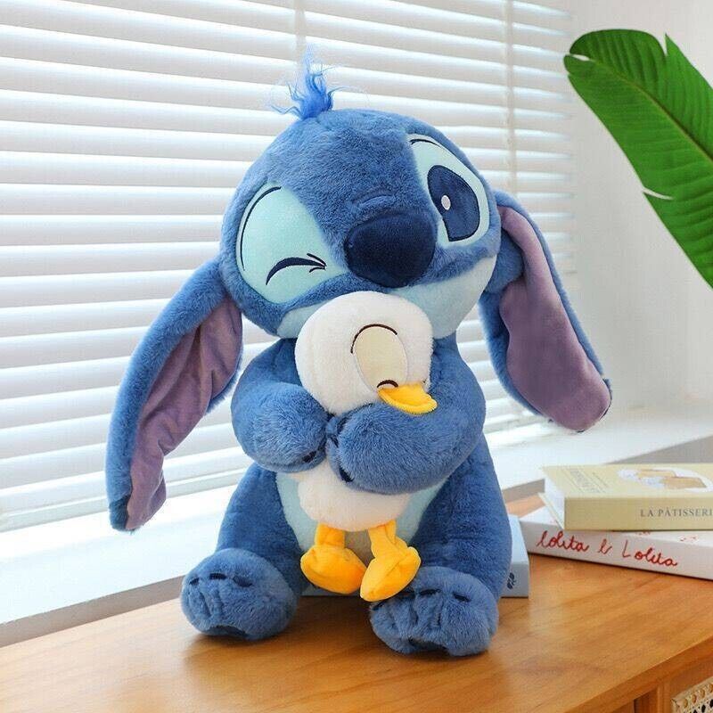 Lilo & Stitch Hugging Donald Duck Plush Toy Valentine Gift