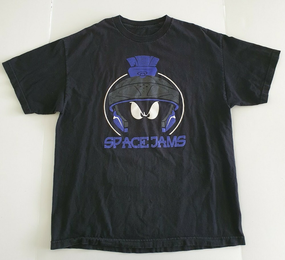 Space Jam Marvin The Martian Jordan 11 Tshirt Size XL Rare Space Jam's retro 11