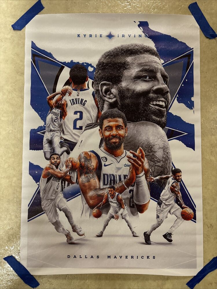 Kyrie Irving ✅ Dallas Mavericks Mavs Basketball ✅ Canvas Poster Wall Art ✅ 16x24