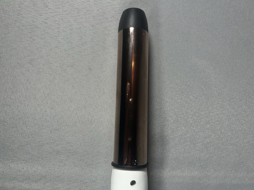 L'ange Hair Curling Wand Iron HT212 White 1 Inch Barrel Digital Fast Heat Tested