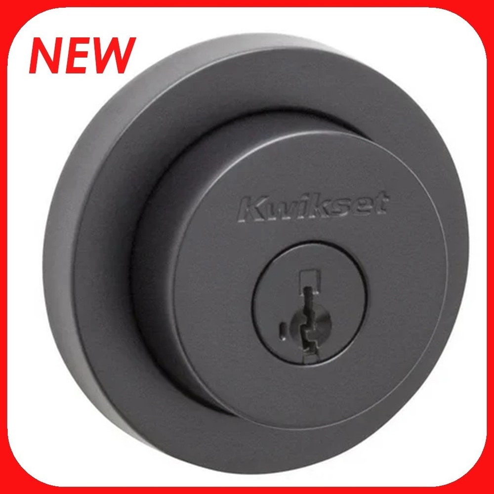 Kwikset 158RDT-514S.STRKP Milan Keyed Entry Deadbolt Signature Series Matte Bl