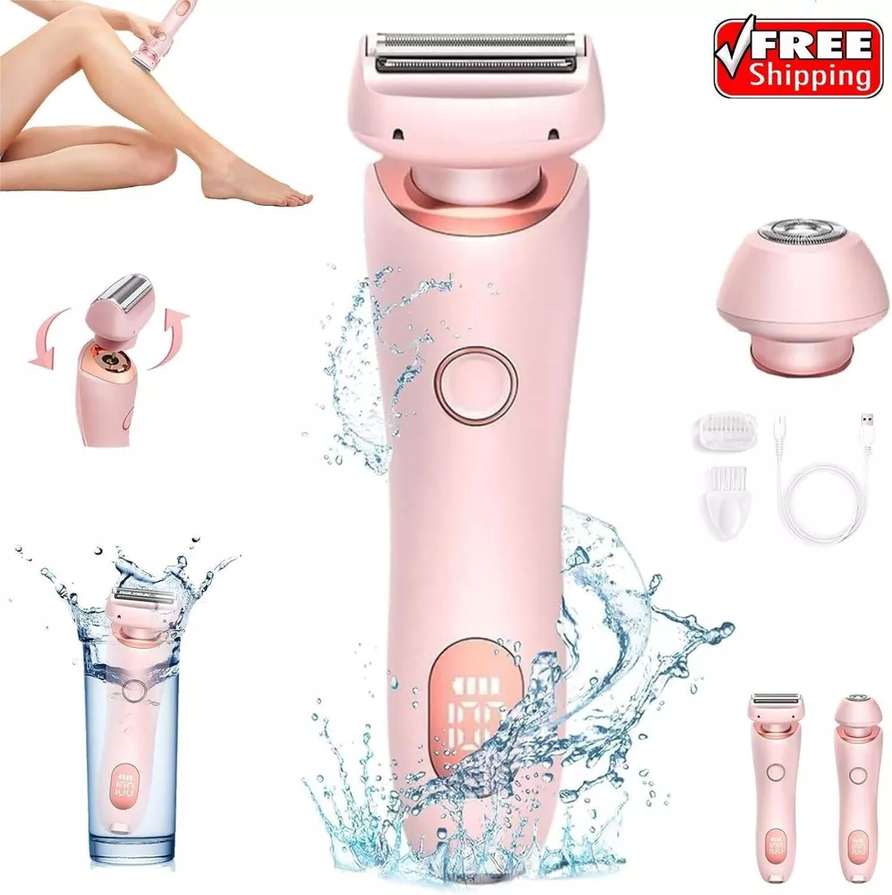Lady Shaver, 2 in 1 Electric Shaver Razors for Women, Gentle on Skin Wet and Dry