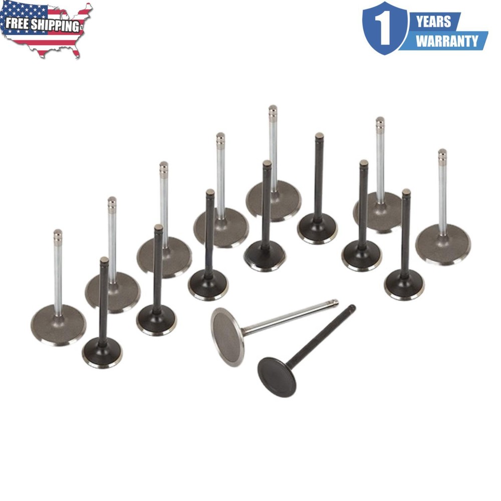 Intake & Exhaust Valve Kit For 07-14 Cadillac Chevrolet GMC Sierra 6.0 6.2 OHV