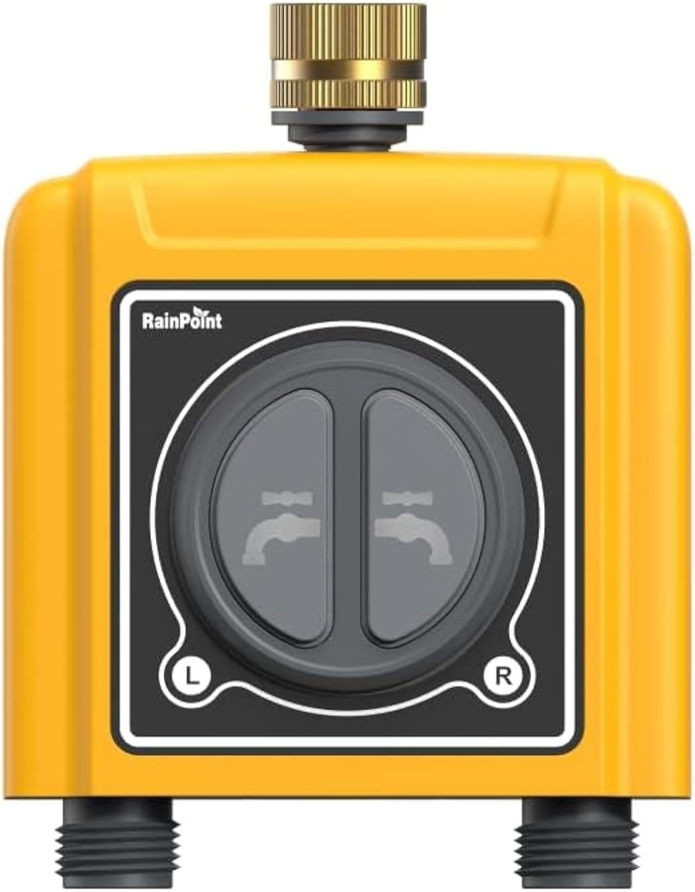 Smart 2-Zone WiFi Sprinkler Timer with 2 Outlets for Garden Hose