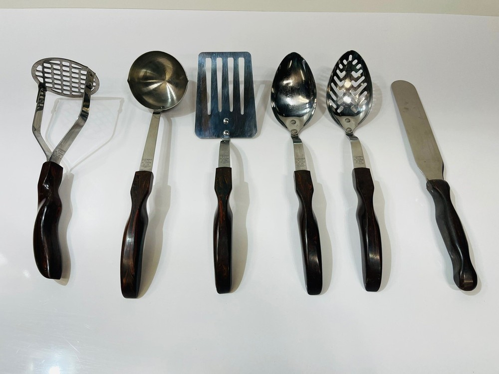 LOT 6 Cutco Serving Utensils 12 13 14 15 16 Masher Slotted Spoon Ladle Spatula