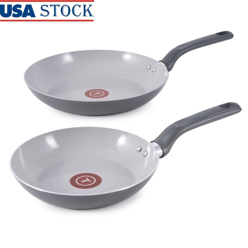Eco-Friendly Ceramic Non-Stick Frypan Set with Thermo-Spot 8 & 10.5 Inch