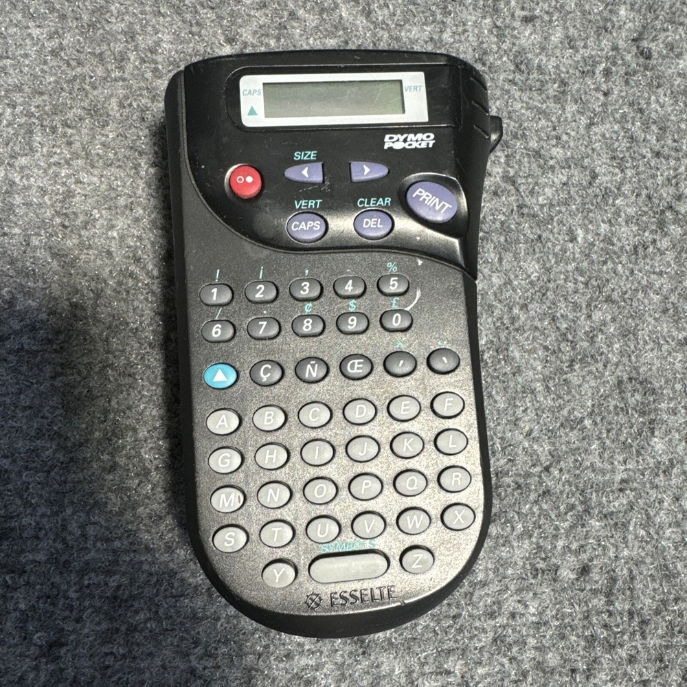 Dymo Pocket Electronic Label Maker Printer Untested As Is