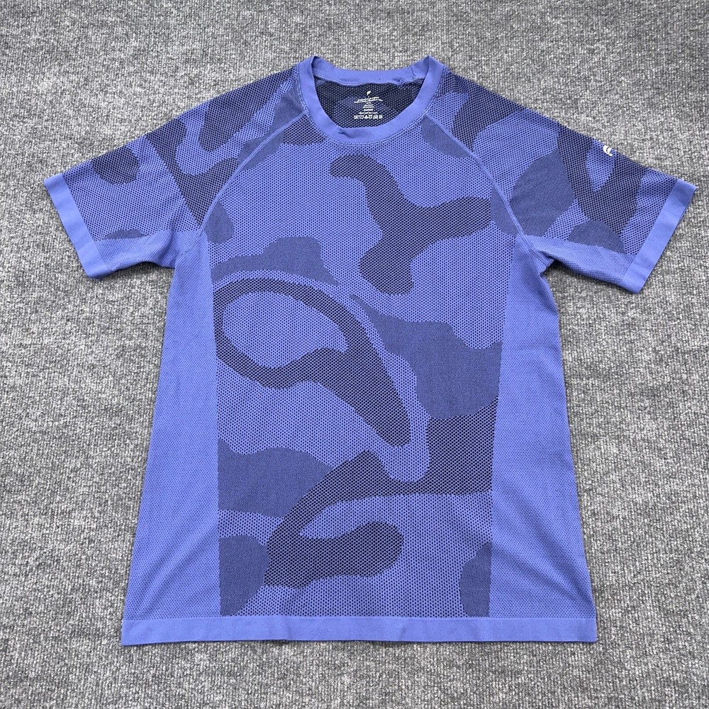 Fabletics T Shirt Mens L Large Camo The Training Day Tee Stretch Gym Train Run