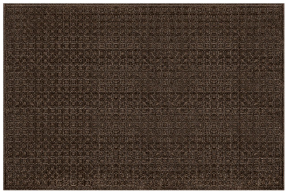 Non-Slip 4x6 Textured Blocks Weatherproof Stain-Resistant Door Mat