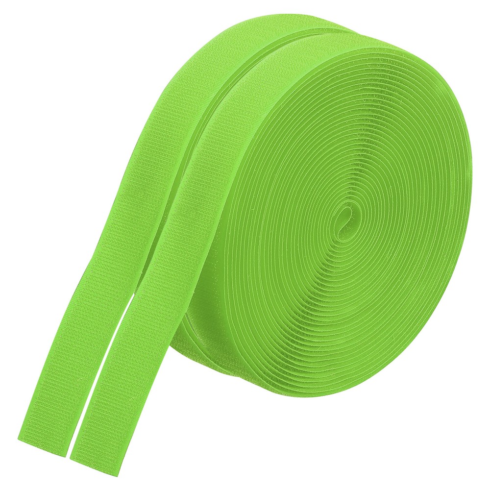 26.25 ft Green Nylon Carpet Marker Strips 2 Rolls Hook Tape