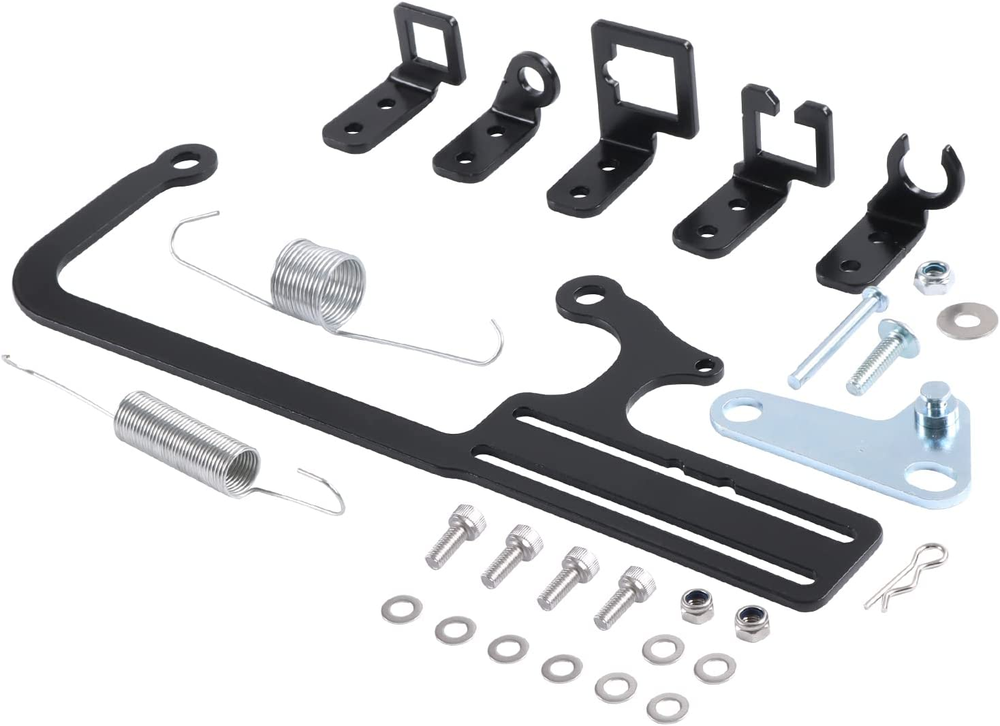 304147 EZ-EFI Cable Mount Kit Carburetor Throttle Cable Bracket Steel Black