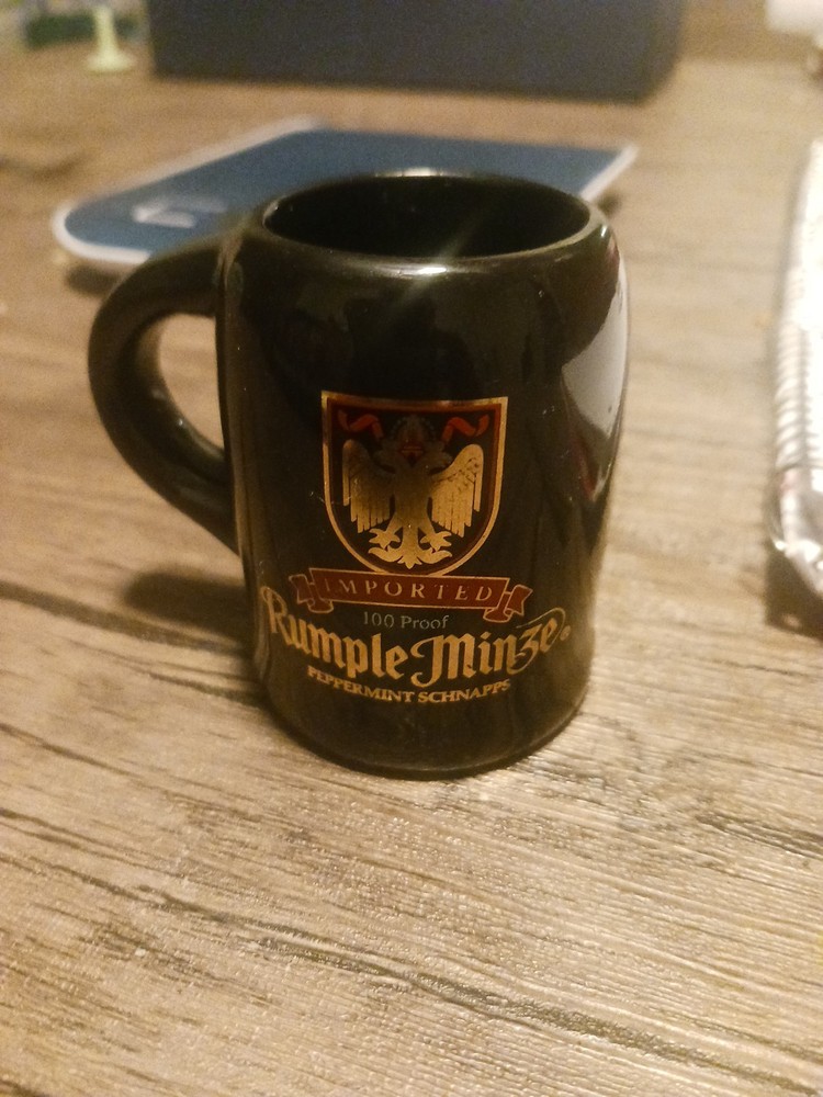 Rumple Minze Peppermint Schnapps Mug Shot Glass