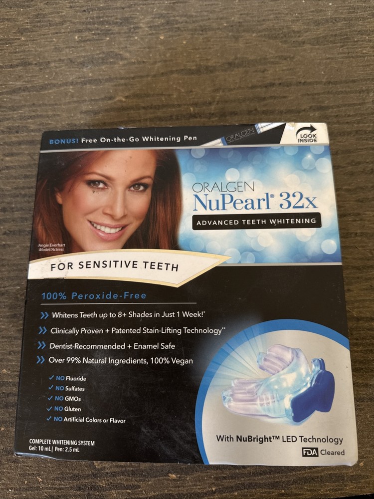 Oralgen NuPearl Advanced LED Teeth Whitening for Sensitive Teeth New Formula