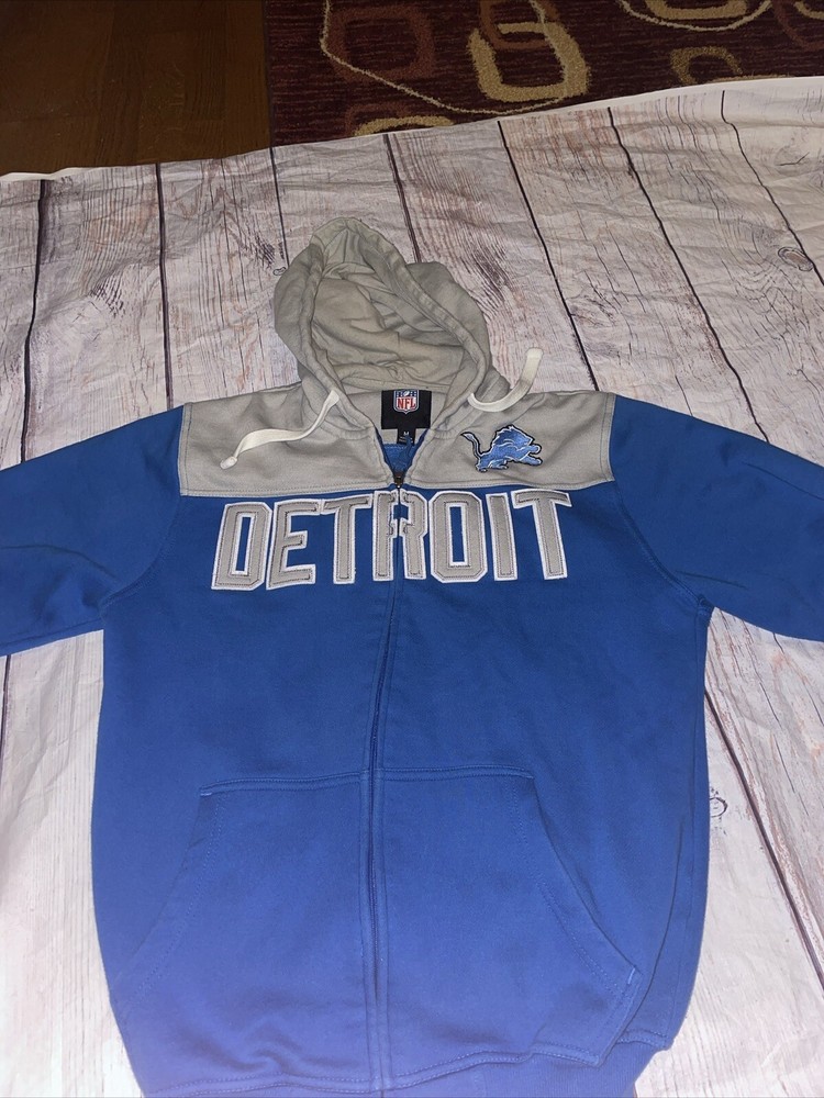 Detroit Lions NFL team Apparel Pullover Hoodie Adult M Y2K