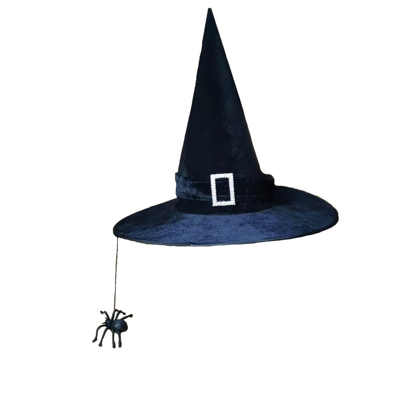 Witch Hat for Halloween Costume Wizard Cosplay Bewitching Pointed Cap