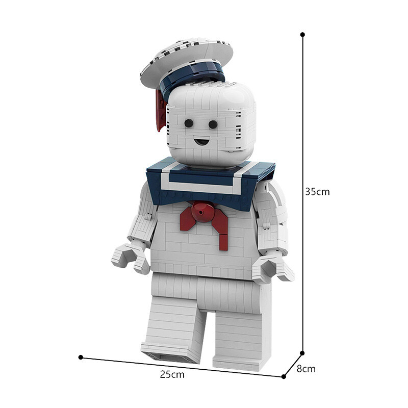 MOC Ghost Catch Movies Stay Puft Marshmallow Man Figures Building Blocks 830 PCS
