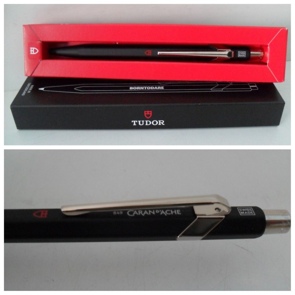 TUDOR Caran D'Ache 849 BORNTODARE Pen - Rare New with Box