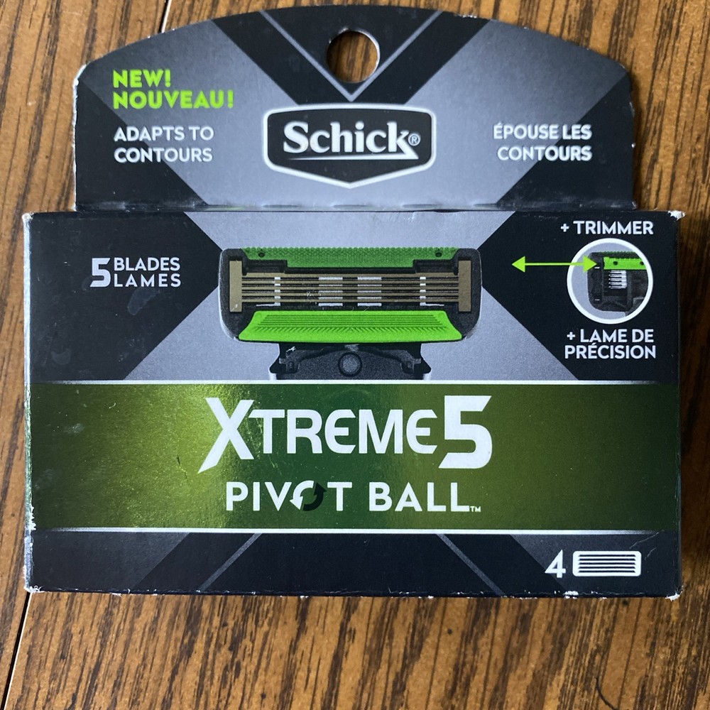 Schick Xtreme 5 PivotBall Razor Refills 4 Pack New