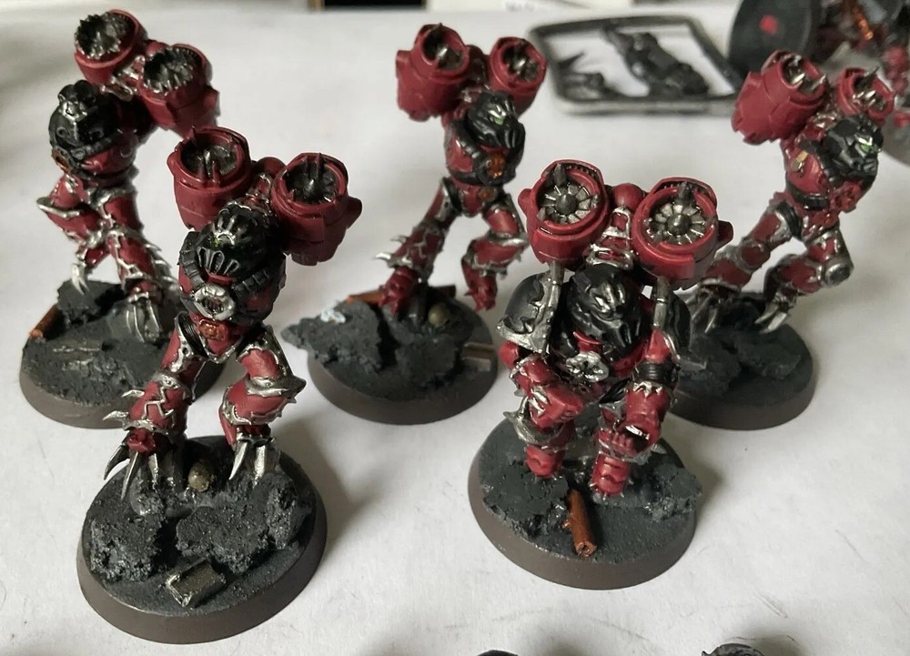 Warhammer 40K - Chaos Space Marines - 5x Warp Talon Raptors (R90) Exc