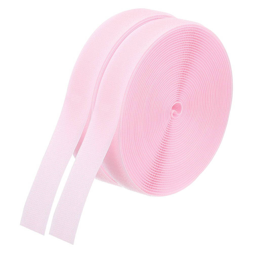 26.25ft Pink Nylon Carpet Marker Strips 2-Roll Hook Tape