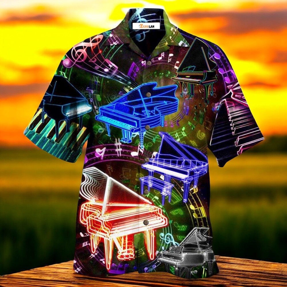 Music Piano Speaks Hawaiian Shirt