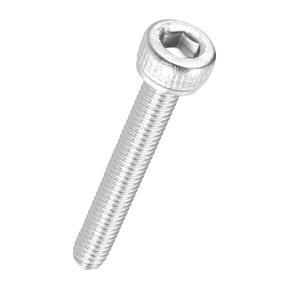 30pcs Socket Head Cap Screws - [M2.5-0.45 x 25mm] 304 Stainless Steel, Silver