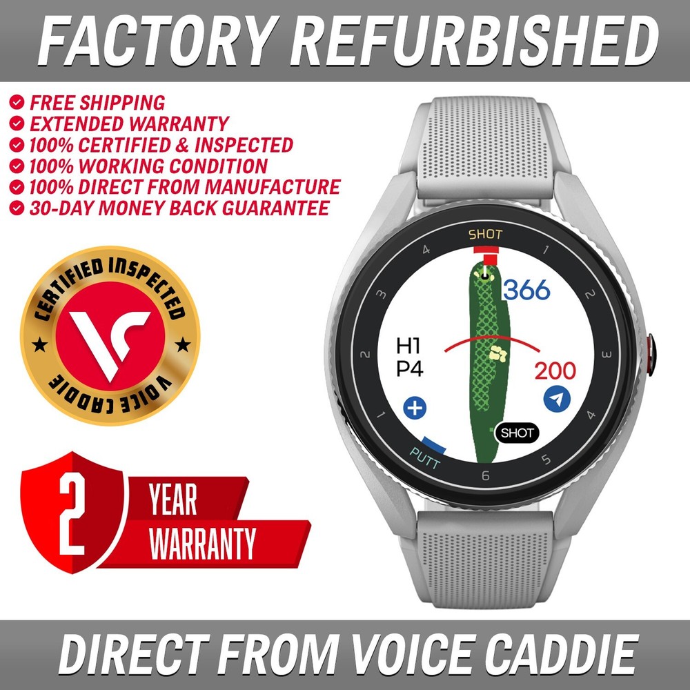 Voice Caddie T9 Golf GPS Watch with Green Undulation & V.AI 3.0 in Grey UVC-image
