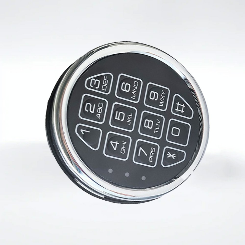 Stack on Gun Safe Lock Replacement with SwingBolt, Fireproof Chrome Keypad EleLQ