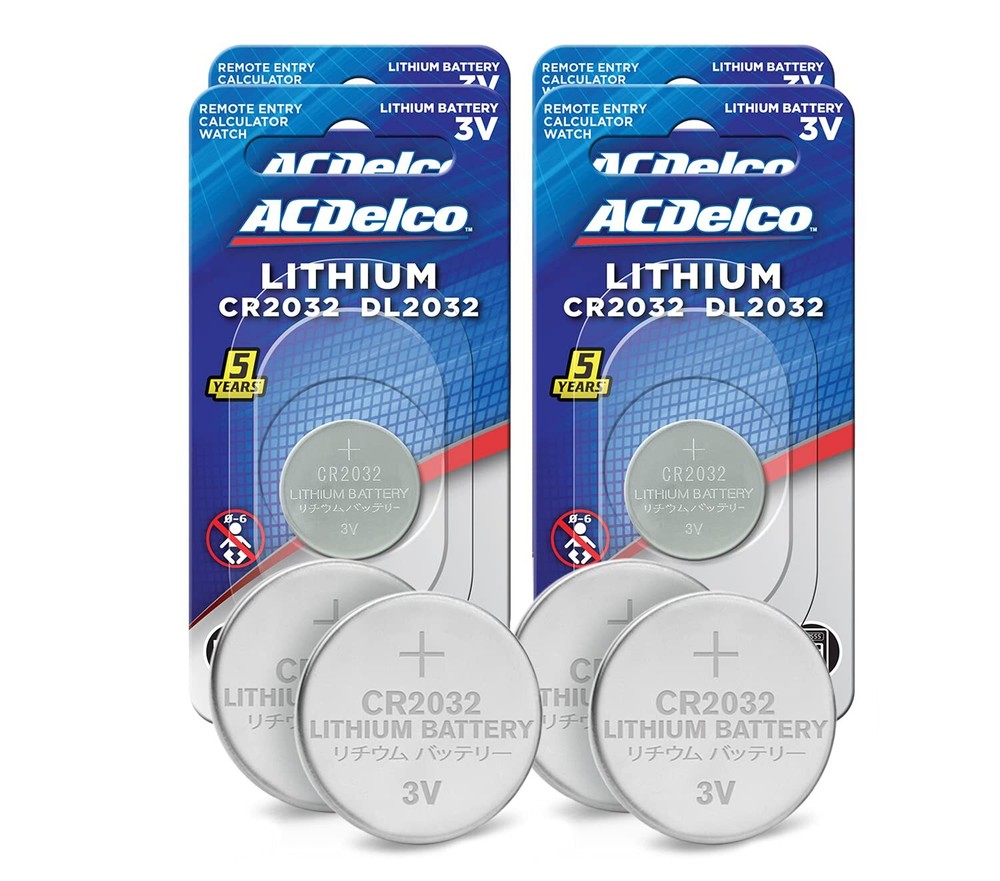 ACDelco CR2032 3V Lithium Coin Cell Battery, Watch and Electronics Button Bat...