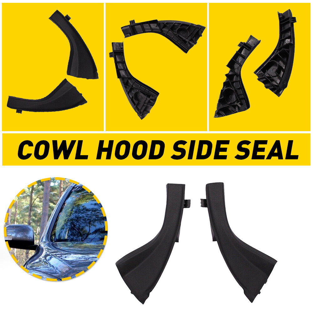 For 2006-2012 Toyota Front RAV4 Wiper Side Cowl Extension Cover Trim Accessories