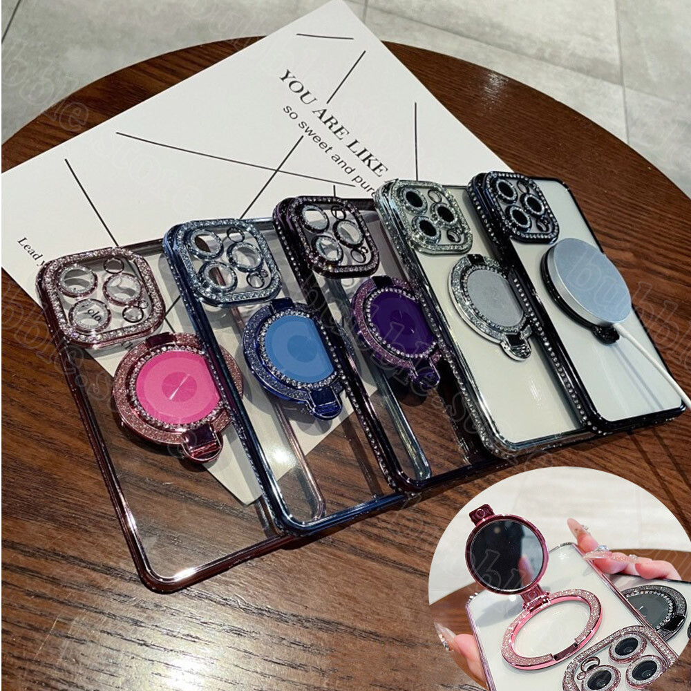 Cober Funda para de iPhone16 15 14 12 13 11 Pro cover Espejo Telefono Protector